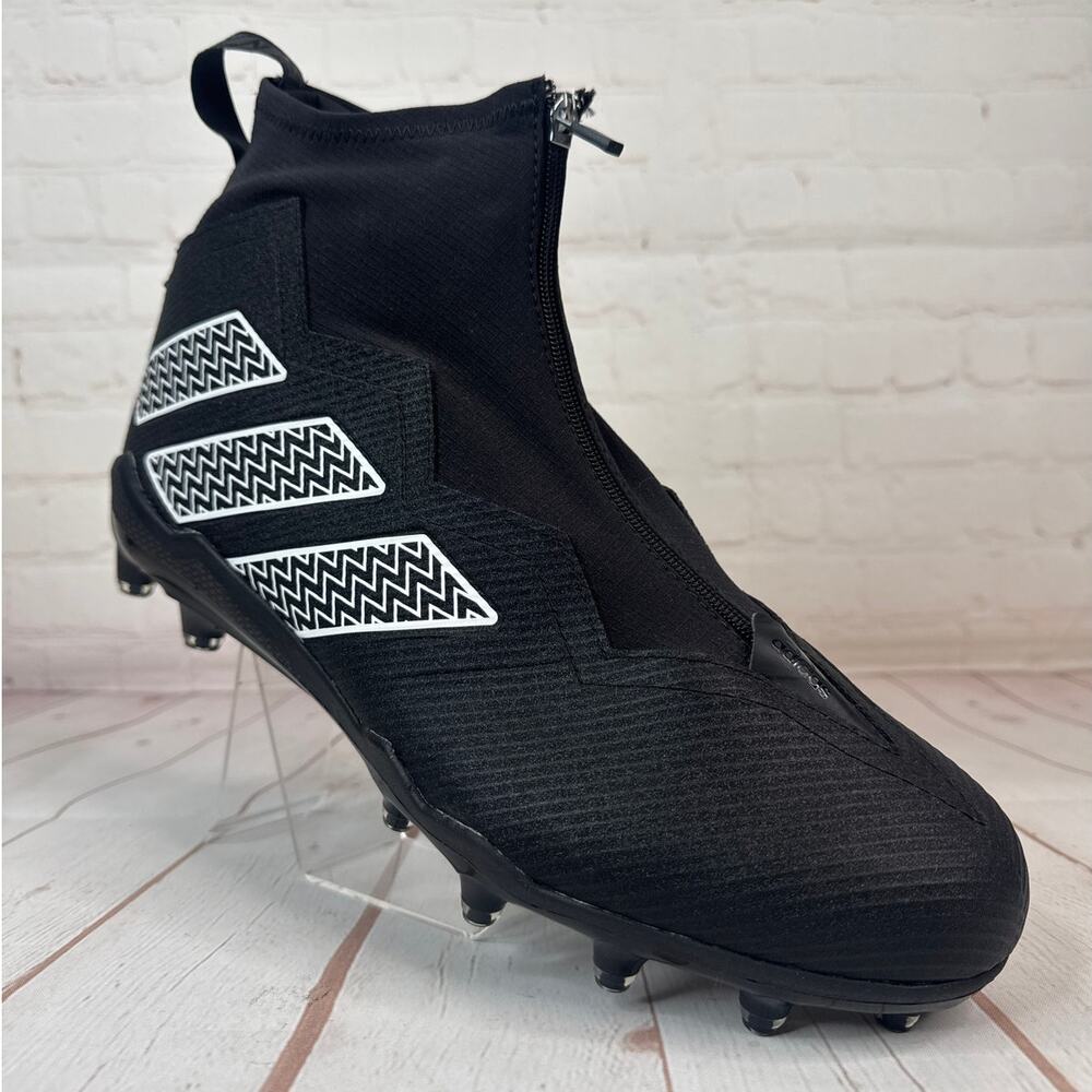 Adidas Nasty 2.0 Black/Metallic Football Cleats Mens Size 15 (GV8309)